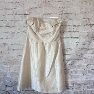 LulaKate Cream Strapless Dress